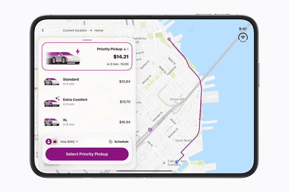 Lyft app example tapptic